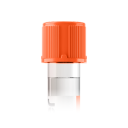 Probenroehrchen mit orangem Deckel